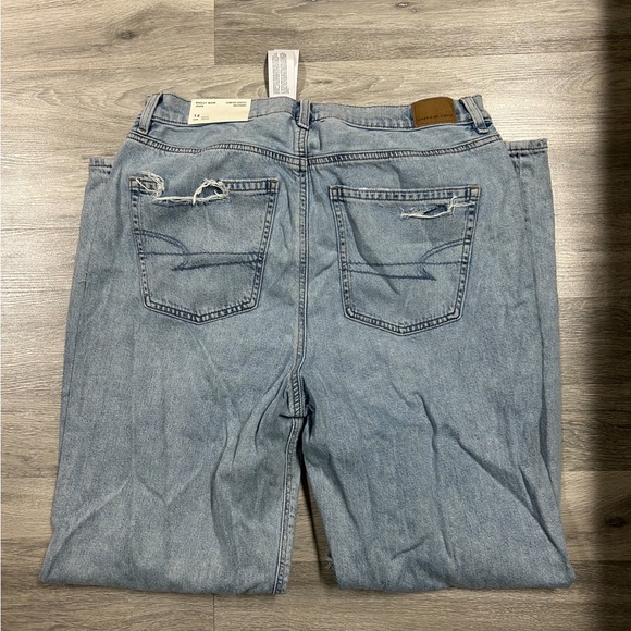 Distressed Light Blue Flare Jeans - Picture 3 of 5